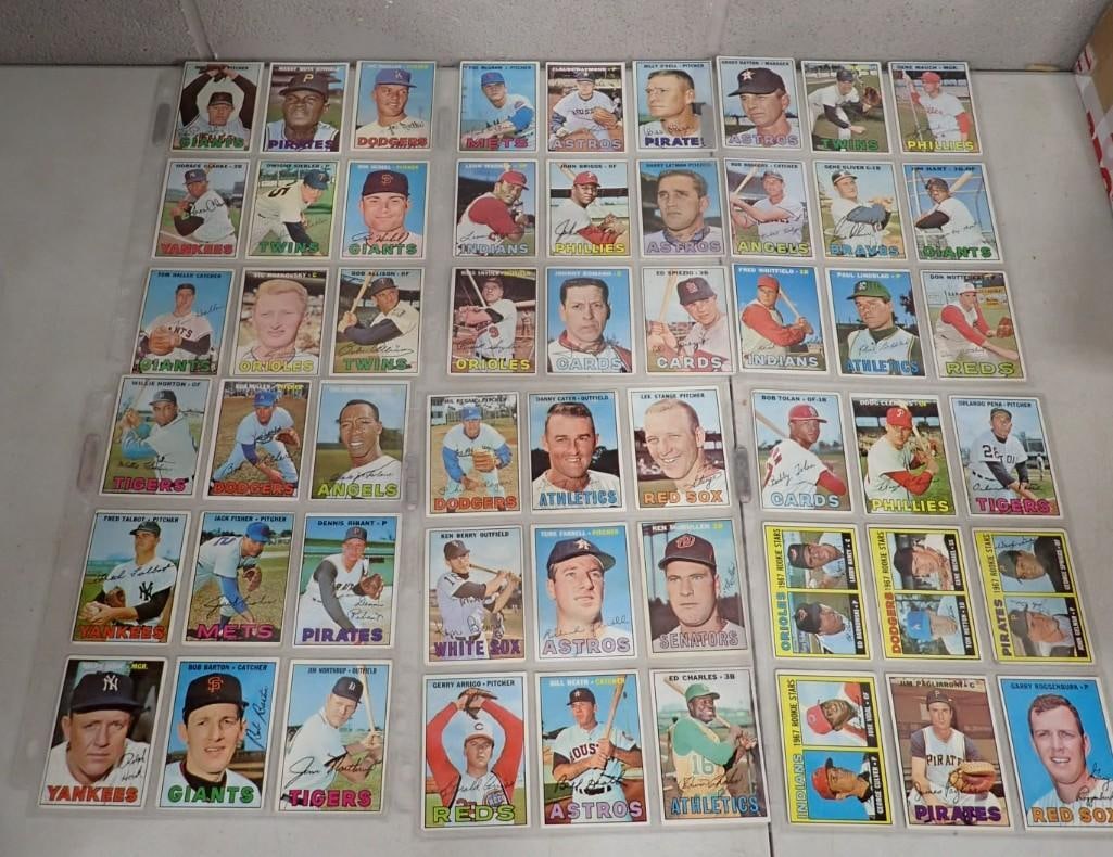 Lot of 54 Assorted Topps Baseball cards from 1967 (1 of 10)