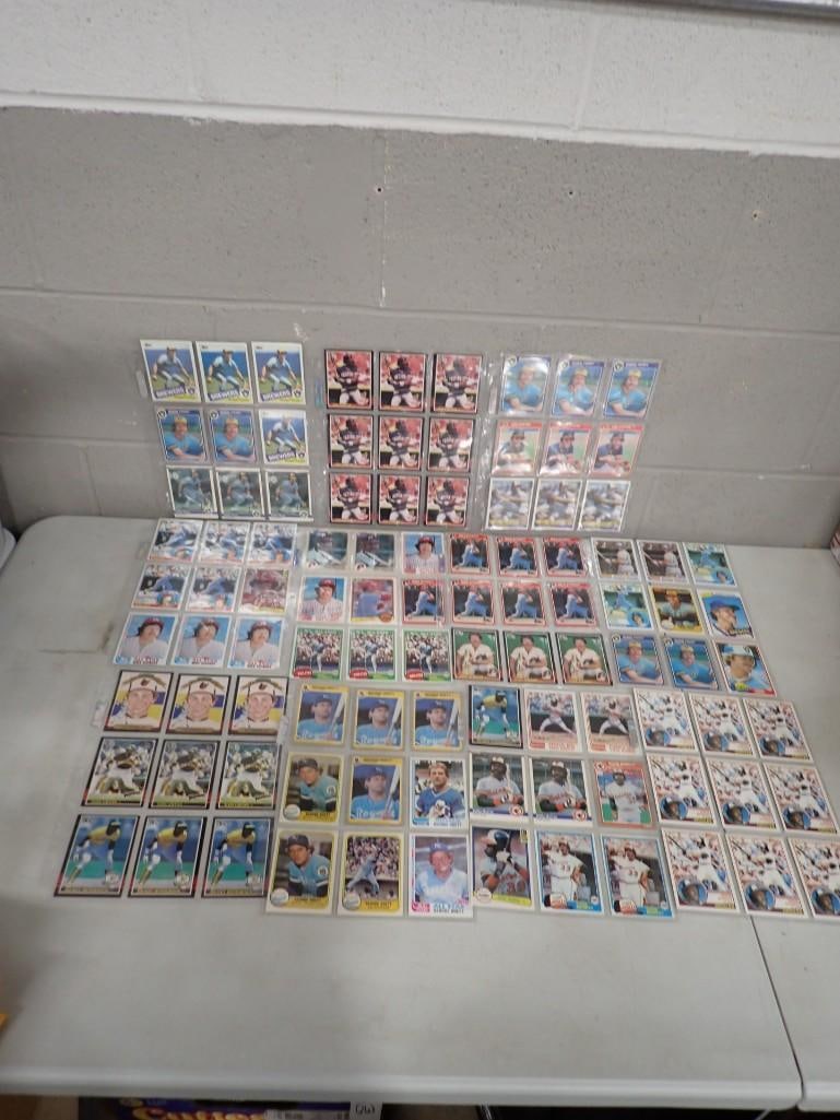 Lot of 99 Baseball Hall of Fame Baseball Cards including Mike Schmidt, Robin Yount, Joe Carter, Jim (1 of 18)