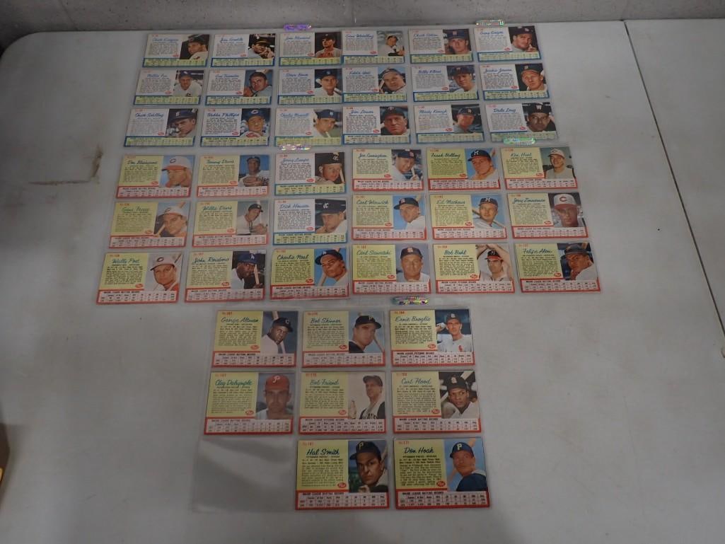 Lot of 1962 Post Baseball Cards including Nellie Fox and Ed Mathews (1 of 8)