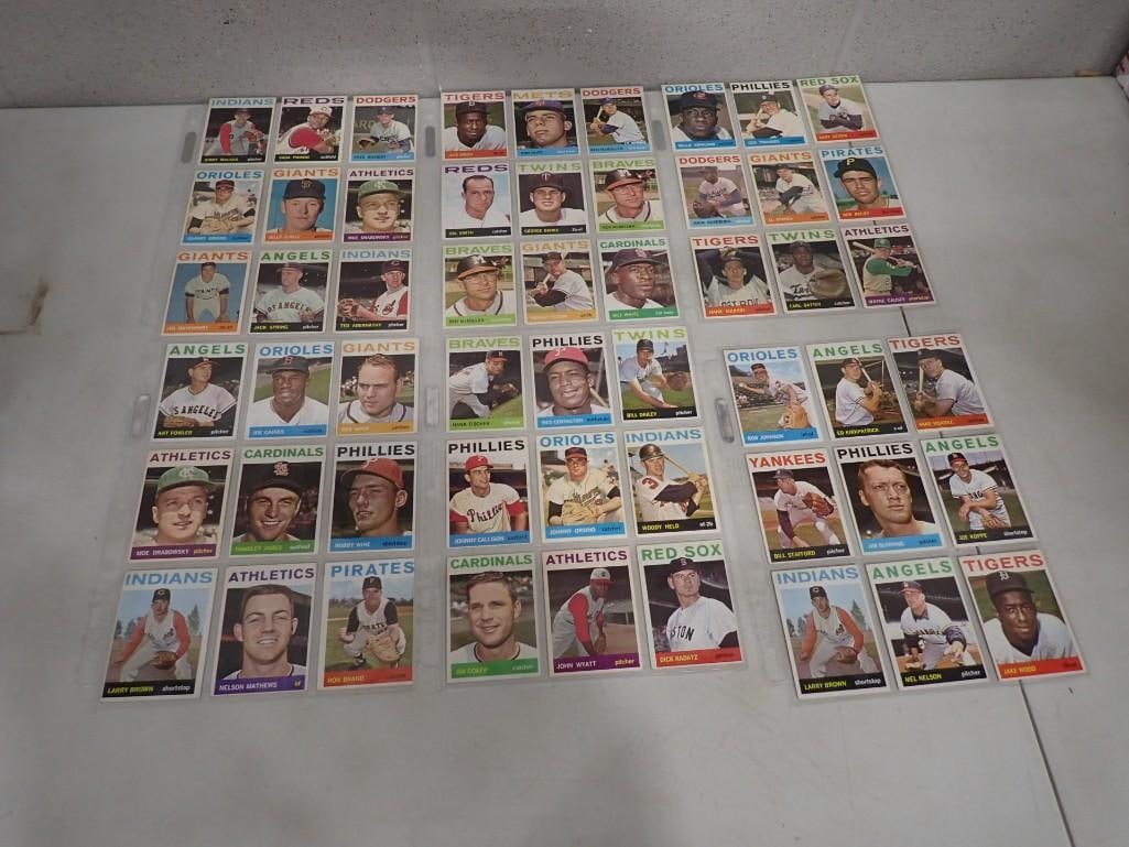 Lot of 1964 Topps Baseball Cards in good shape considering the age (1 of 7)