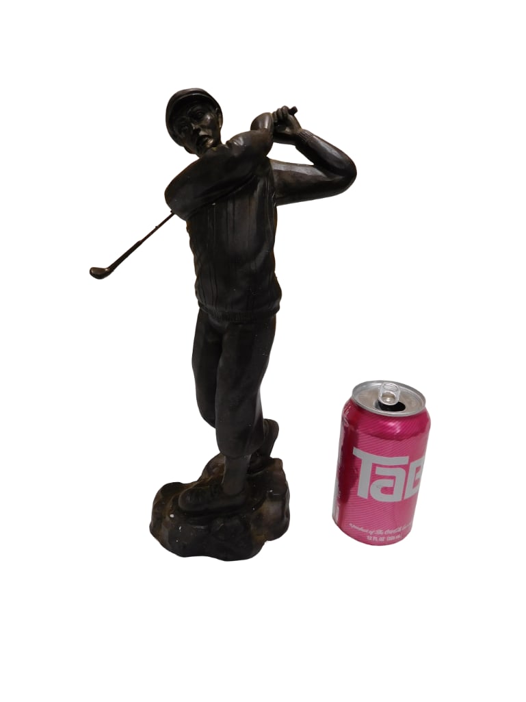 Golfer Statue Resin or Composite: Golfer Statue Resin or Composite All pictures are considered part of the description and should be examined carefully by bidders. Live Auctioneers is now offering Live Shipping through them. This is a