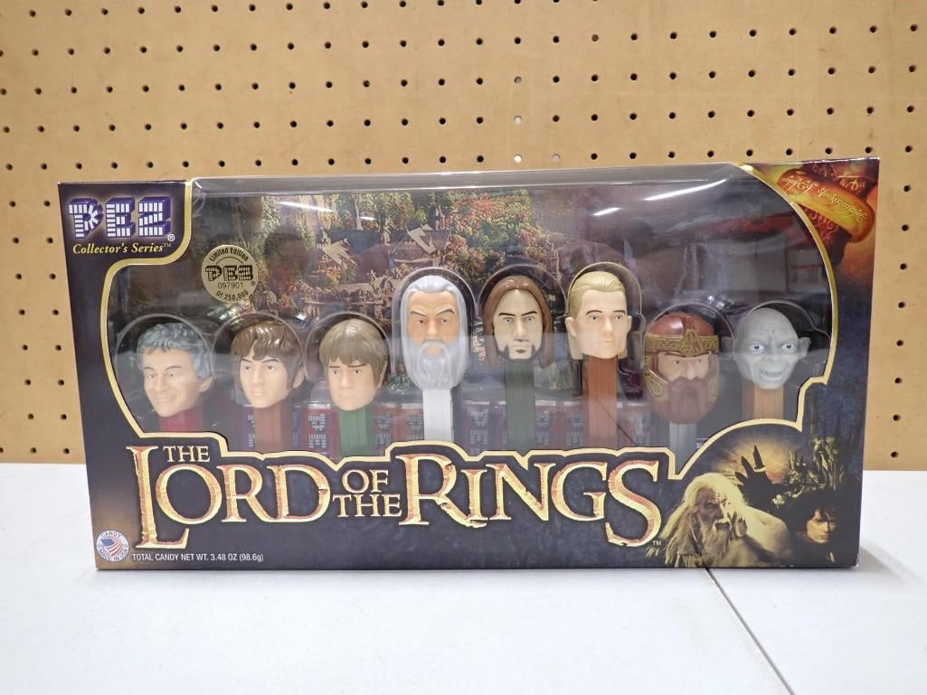 New in Box Lord of the Rings Pez Dispenser Collector Box Limited Edition: New in Box Lord of the Rings Pez Dispenser Collector Box Limited Edition All pictures are considered part of the description and should be examined carefully by bidders. Live Auctioneers is now offeri