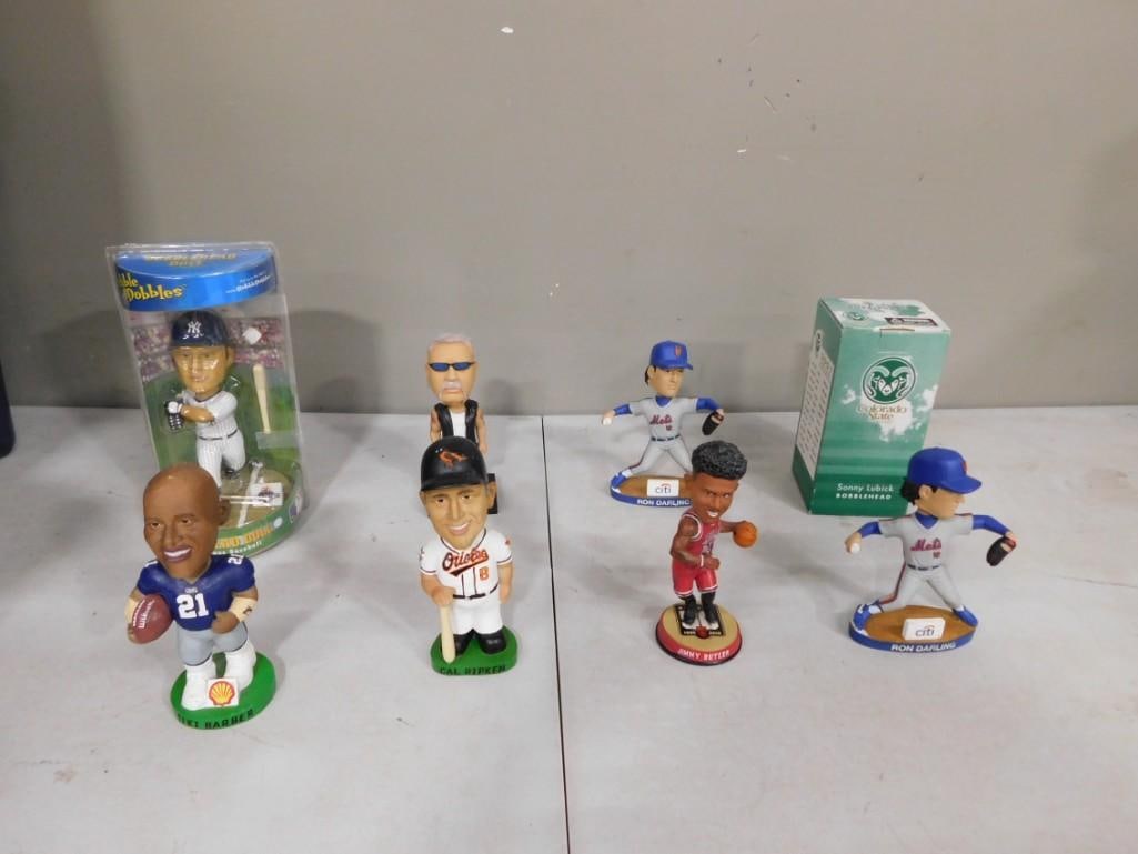 Lot of Mostly Sports Bobbleheads including Cal Ripken, Jimmy Butler, Ron Darling, Sonny Lubick (1 of 20)