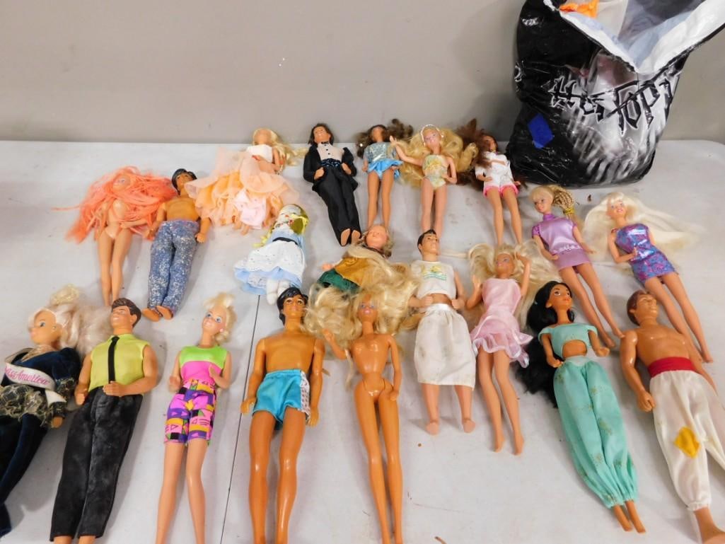 Assorted Doll Lot including Barbie, Jasmine, etc plus assorted Clothes / Accessories (1 of 4)
