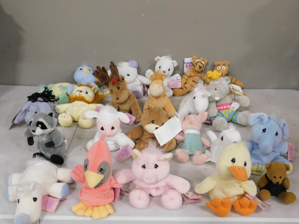 Plush Lot including Beanies, Disney, Russ, Precious Moments, Winnie the Pooh, etc.: Plush Lot including Beanies, Disney, Russ, Precious Moments, Winnie the Pooh, etc. All pictures are considered part of the description and should be examined carefully by bidders. Live Auctioneers is 