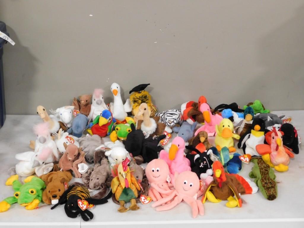 Lot of assorted Plush including Ty Beanie Babies - lots of them! (1 of 3)