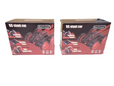 2 MaxTronic RC Stunt Cars New in Box