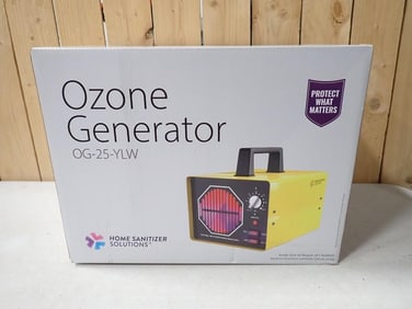 Ozone Generator Model OG-25-YLW Home Sanitizer Solutions New in Box in Yellow
