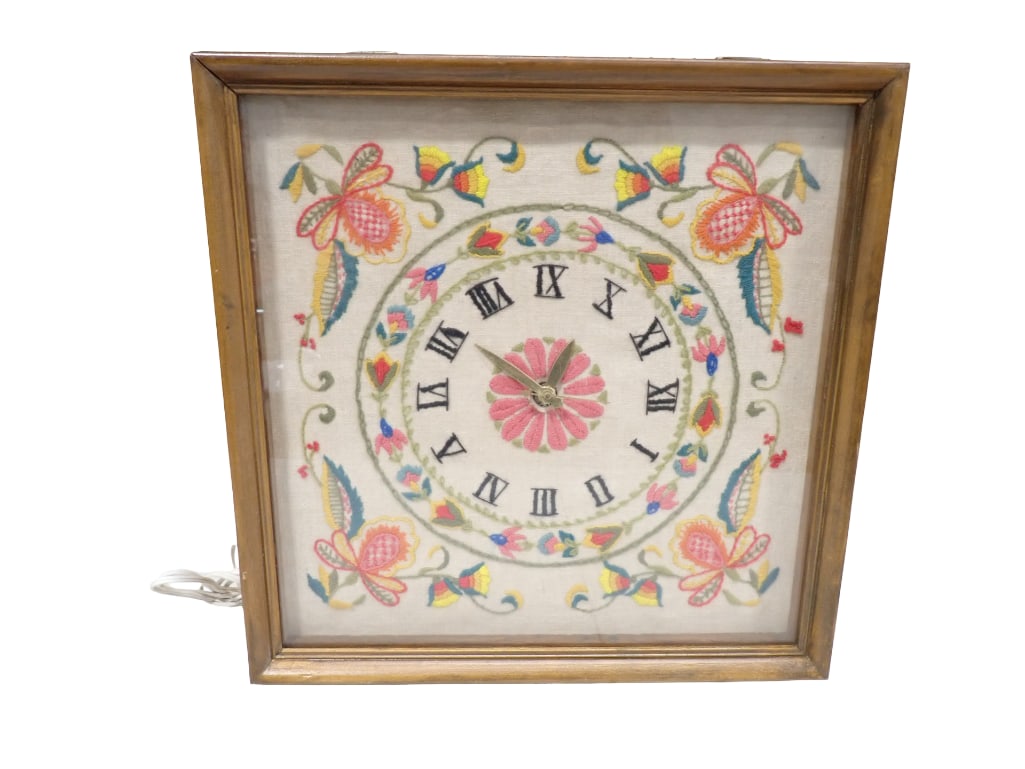 Embroidered Wall Clock (1 of 5)