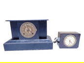 2 Vintage Clocks incl Mantle Clock and General Electric Bakelite Clock