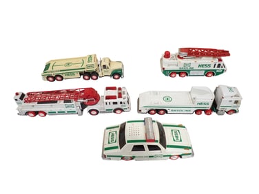Lot of 5 Hess Trucks and Vehicles
