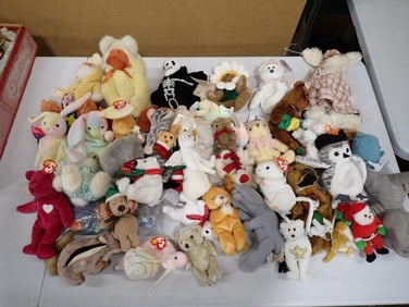 Lot of Ty Beanie Babies and Other Small Plush incl Some with Original Tags