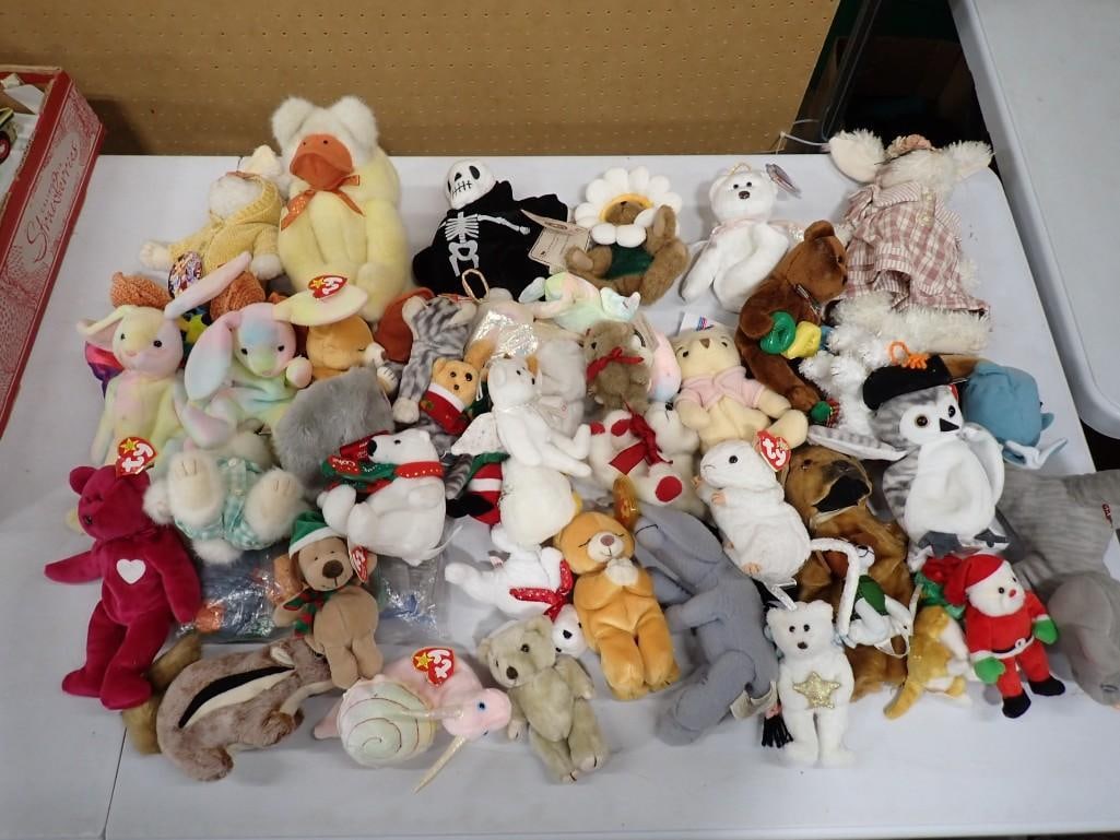 Lot of Ty Beanie Babies and Other Small Plush incl Some with Original Tags (1 of 10)