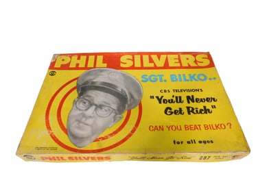 Vintage Phil Silvers Sgt Bilko You'll Never Get Rich Can you Beat Bilko Board Game