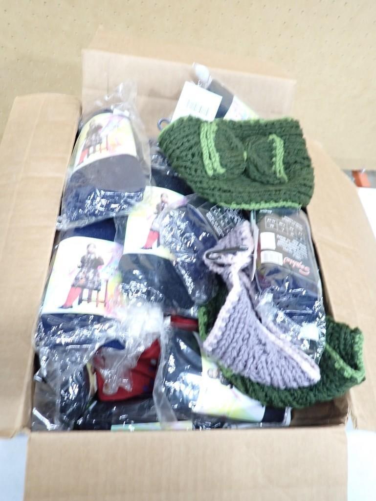Large Lot of assorted Girls Tights and Knit Head Scarves (1 of 9)