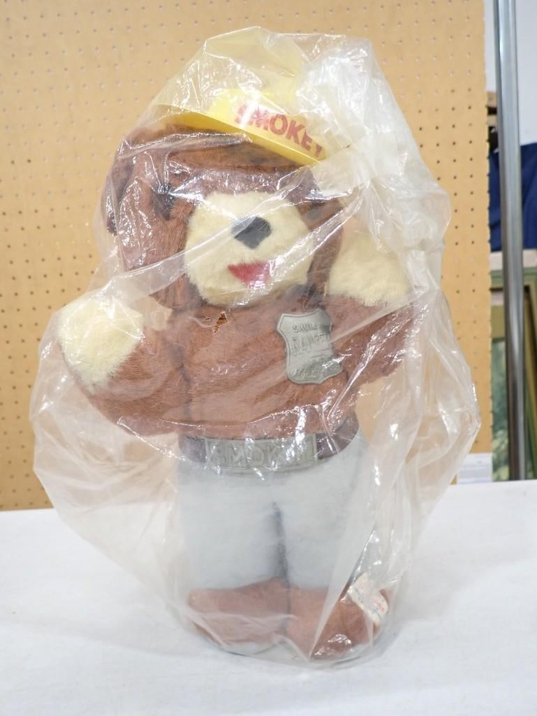 Vintage Smokey The Bear Plush Bear with Hat plus another smaller bear (1 of 5)