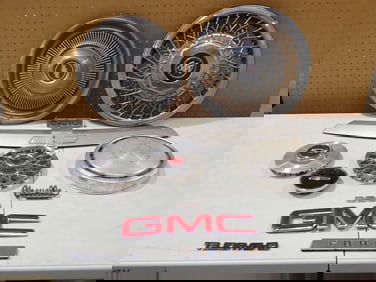 Car Emblems, Hub Caps, etc. including GMC, Buick, Chevrolet, Ford, etc.