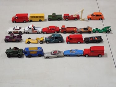 Lot of assorted Toy Cars / Trucks including The Man from Uncle, Corgi Juniors, etc.