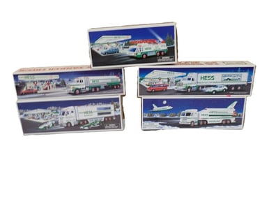 Lot of 5 Hess Trucks In original Boxes