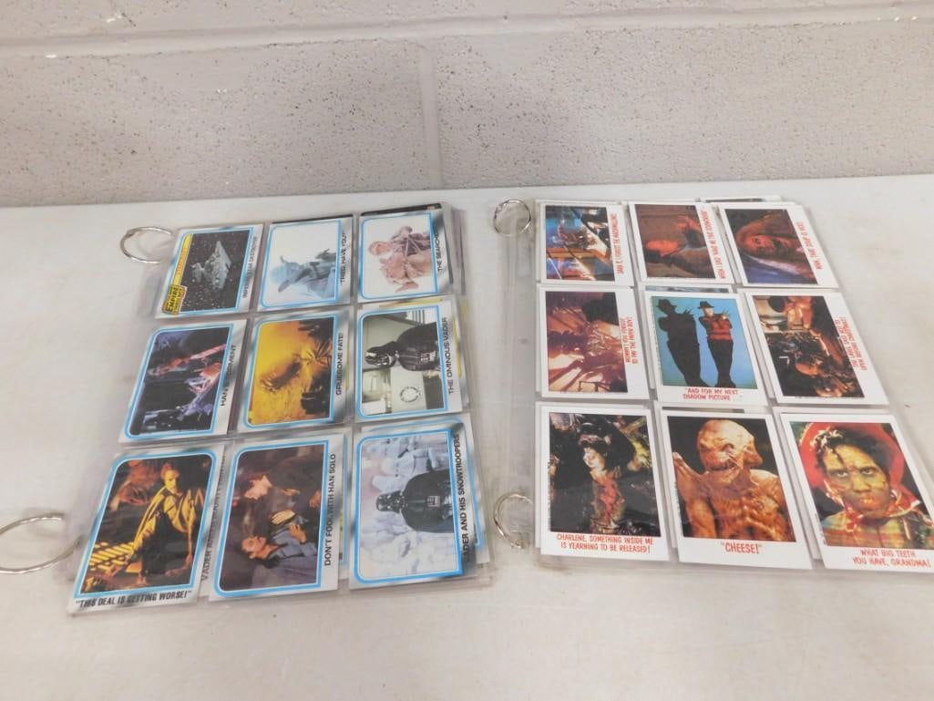 Lot of assorted Trading Cards including Star Wars, Aliens, Nightmare on Elm Street, etc: Lot of assorted Trading Cards including Star Wars, Aliens, Nightmare on Elm Street, etc All pictures are considered part of the description and should be examined carefully by bidders. Live Auctioneer