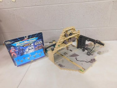 Micro Machines Star Wars Ewok Set new in Package and Yavin Rebel Base