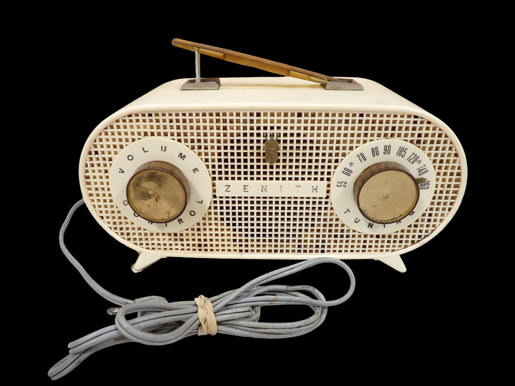 Vtg 1954 Zenith Owl Eyes Radio Model M510W AM Vacuum Tube Radio (1 of 10)