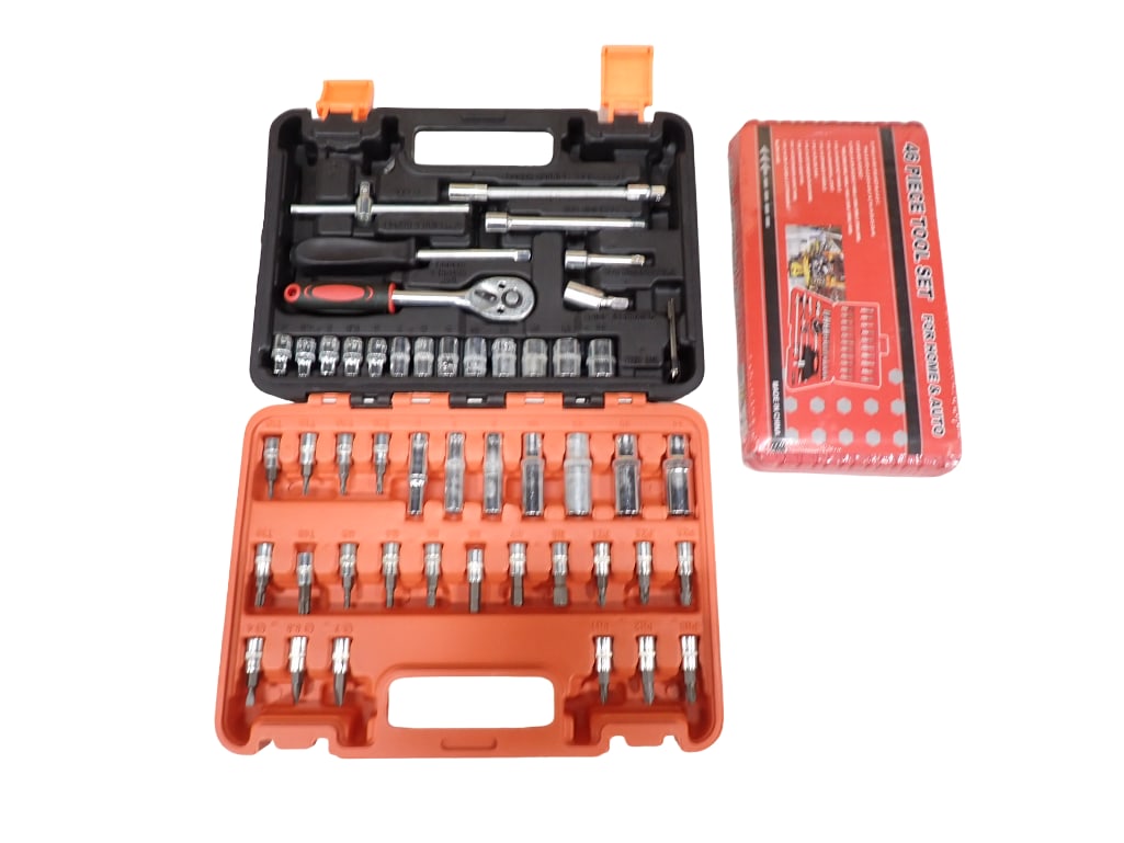 Tools incl 46 pc Tool Set and a Ratchet, Screwdriver, Socket Set (1 of 8)