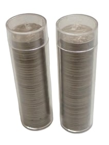 Two Rolls of Buffalo Nickels - roughly 80 total