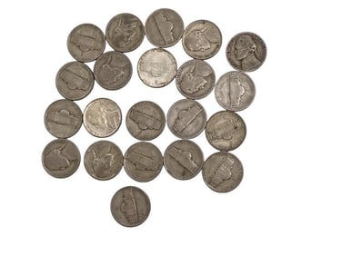 Lot of 21 Nickels - 35% Silver