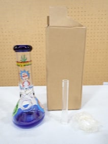 Rick and Morty Glass Water Pipe - comes with everything as shown