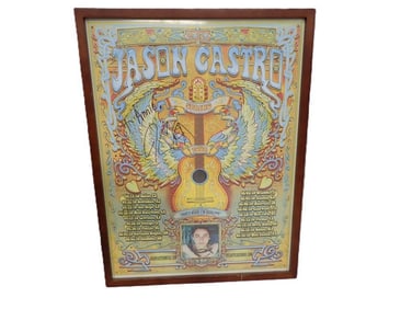 Framed Jason Castro Signed Concert Poster - No COA