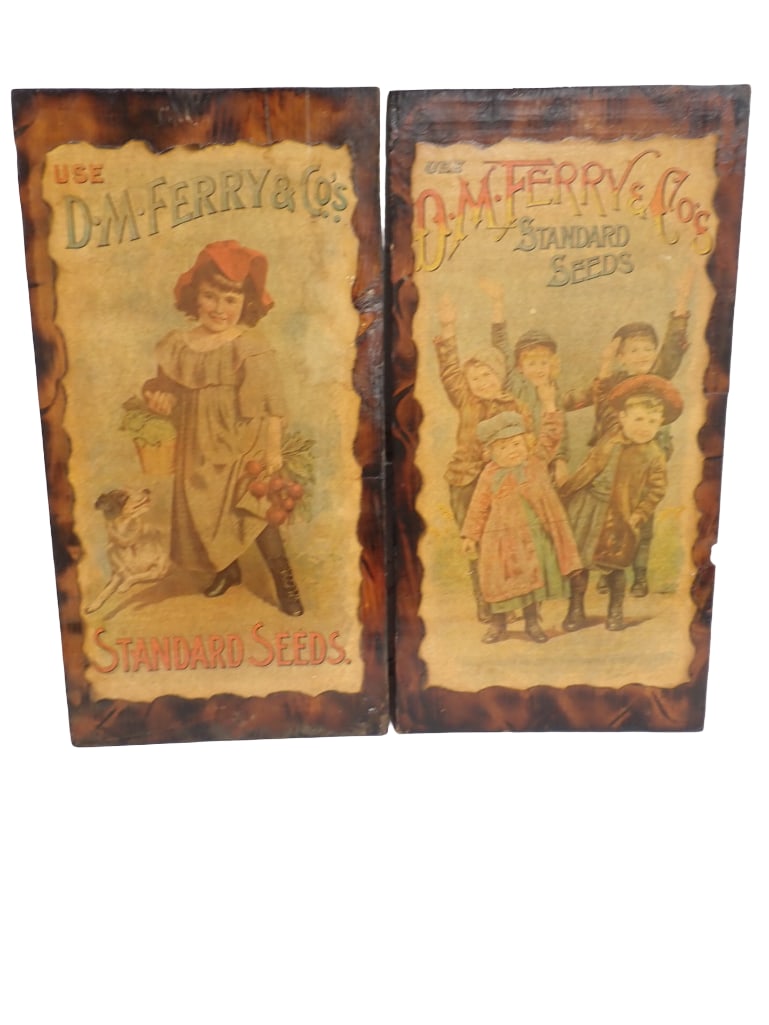 DM Ferry & Cos Standard Seeds Set of 2 Wall Hangings (1 of 6)