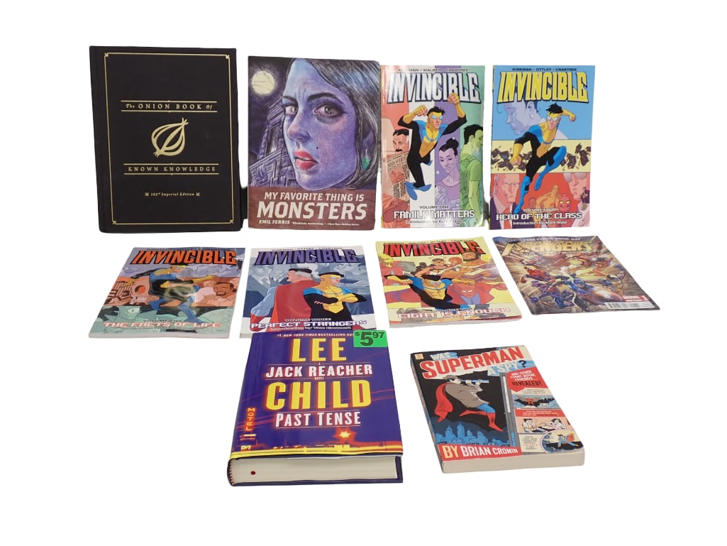 Books, Comic Book, Graphic Novels Lot incl Invincible Graphic Novels, Avengers Comic Book, (1 of 15)