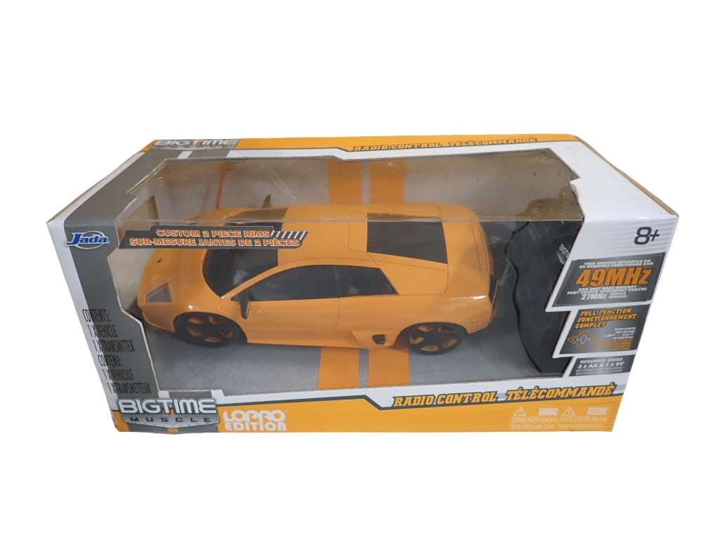 Jada Bigtime Muscle Lopro Edition Radio Controle Car RC New in Box Yellow (1 of 4)