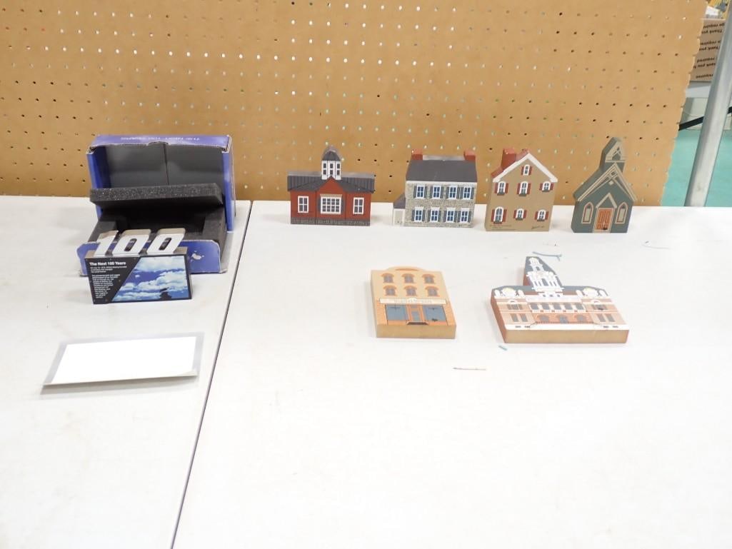 Next 100 Years of Boeing Paperweight and The Cat's Meow Buildings: Next 100 Years of Boeing Paperweight and The Cat's Meow Buildings All pictures are considered part of the description and should be examined carefully by bidders. Live Auctioneers is now offering 