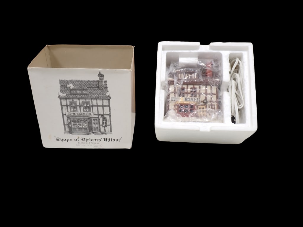 Dept 56 Shops of Dickens Village Golden Swan Baker in Original Box (1 of 4)