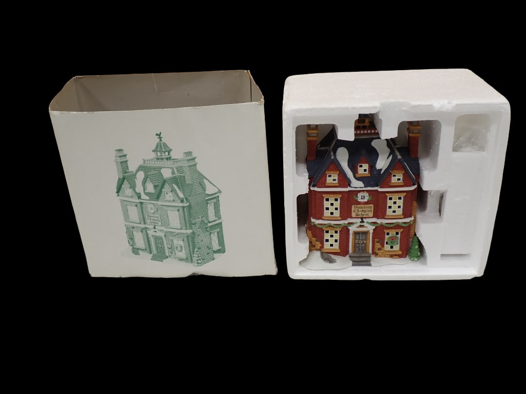 Dept 56 Boarding & Lodging School Dickens Village Series Heritage Village Collection in Original Box: Department 56 Boarding & Lodging School Dickens Village Series Heritage Village Collection in Original Box All pictures are considered part of the description and should be examined carefully by b