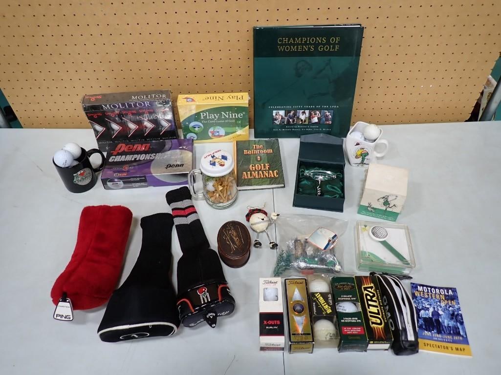 Golf Lot including Assorted Golf Balls - most new in package, Books, Accessories, collectibles, etc. (1 of 8)