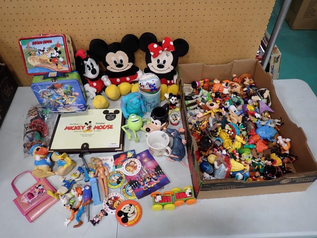 Walt Disney / Pixar Lot including Mickey Mouse, Figurines, Lunch Boxes, Toy Story, Monsters Inc., Vi (1 of 12)