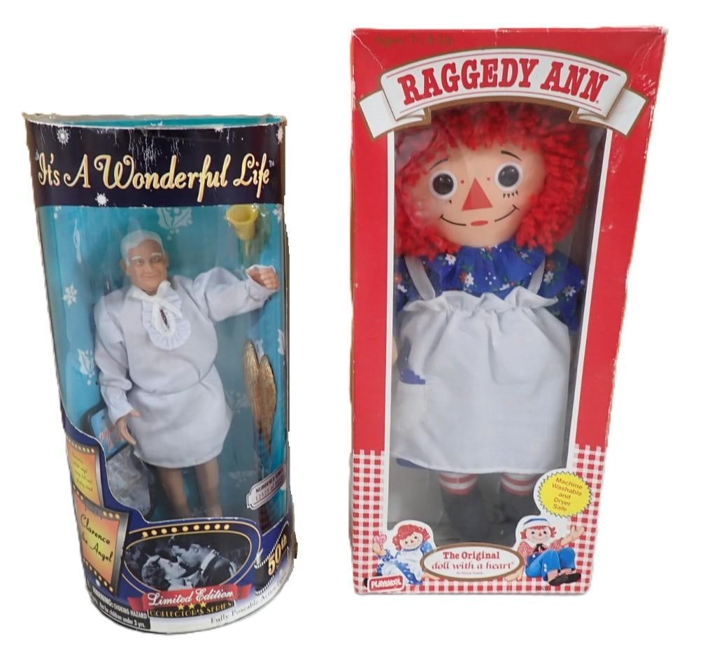 Playskool Raggedy Ann with Box and It's a Wonderful Life Clarence the Angle Limited Edition: Playskool Raggedy Ann with Box and It's a Wonderful Life Clarence the Angle Limited Edition All pictures are considered part of the description and should be examined carefully by bidders. Live Au