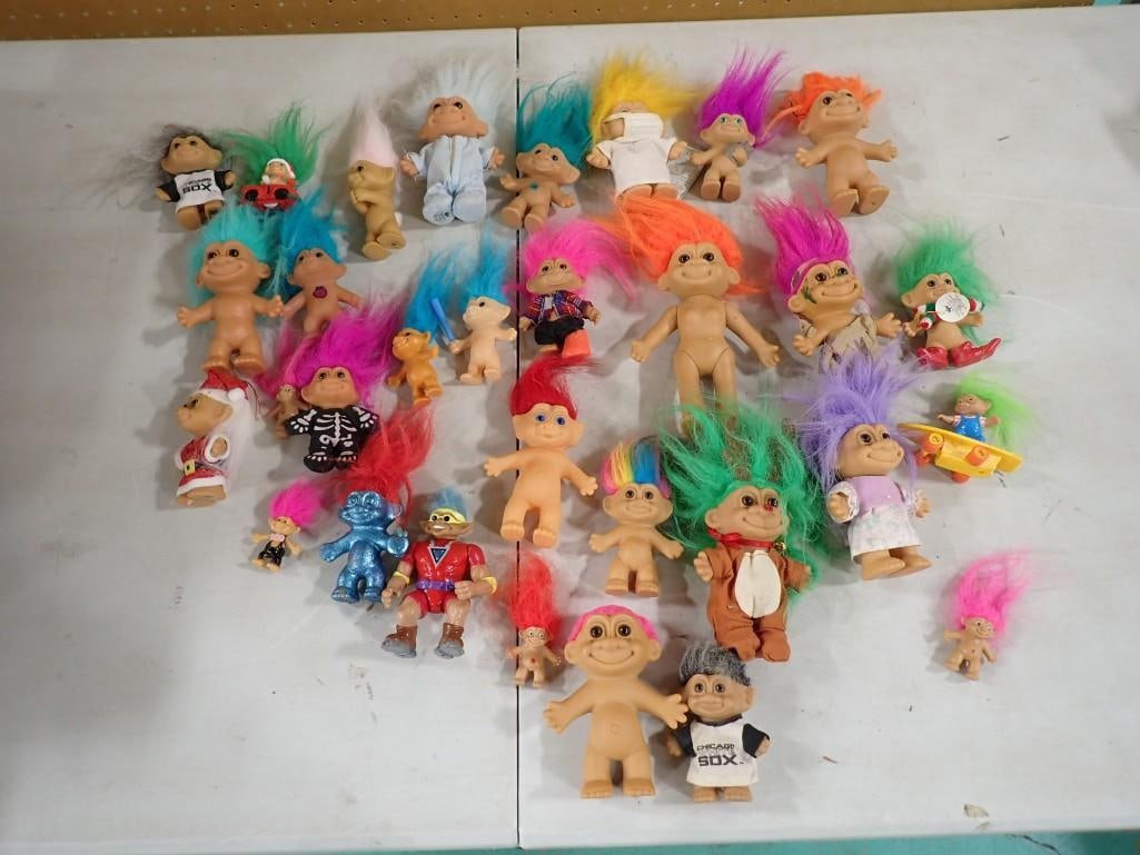 Large Lot of assorted Troll Figurines: Large Lot of assorted Troll Figurines All pictures are considered part of the description and should be examined carefully by bidders. Live Auctioneers is now offering Live Shipping through them. 