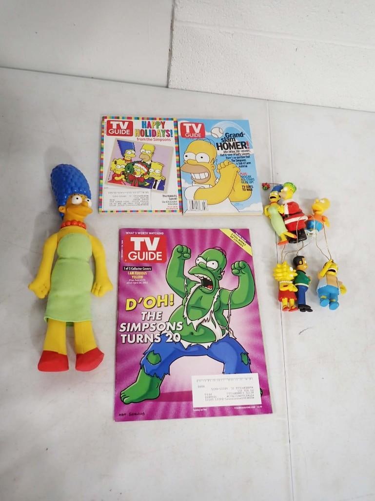 The Simpsons Collectibles incl Marge Simpson Figure or Doll, Ornaments, TV Guides (1 of 5)