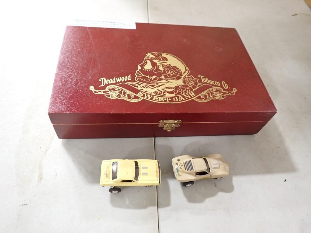Pair of Vintage Slot Cars and a Cigar Box (1 of 7)