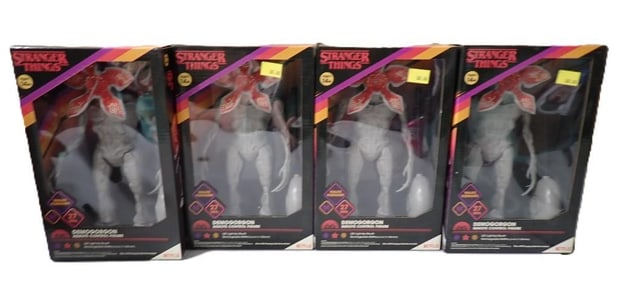 4 New in Package Stranger Things Demogorgon Remote Control Figure with LED Light up Mouth