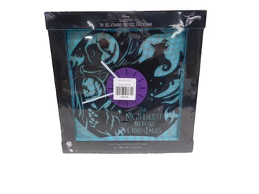 Tim Burton's The Nightmare Before Christmas 12" Metal Wall Clock New in Package Disney