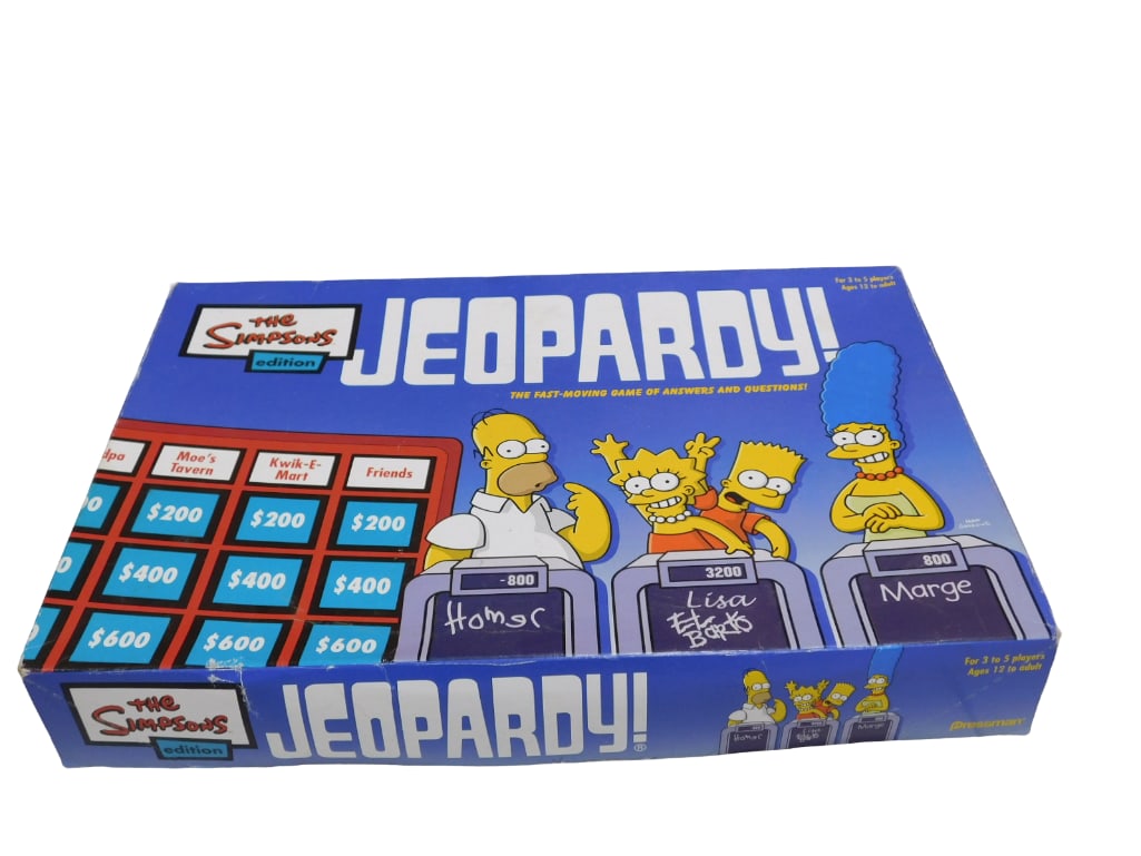 Game Lot including Simpsons Jeopardy, Vintage Dart Baseball Game, Checkerboard - see all pictures (1 of 17)