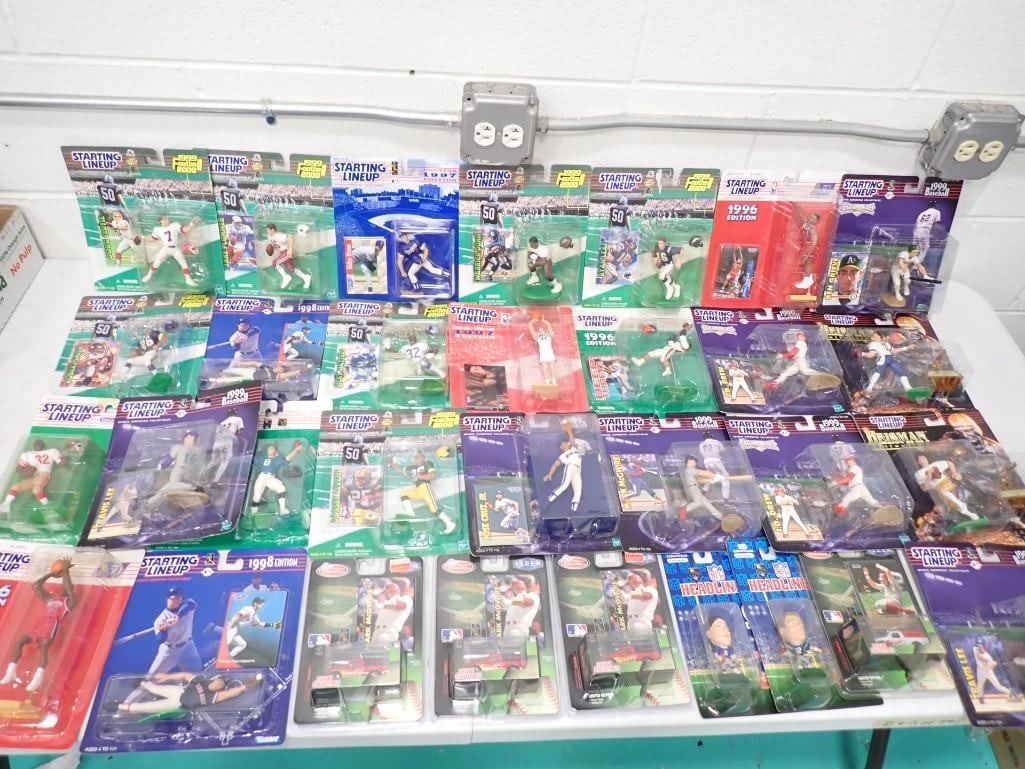 Huge Lot of New in Package Starting Lineup Action Figures, Headliners, Mark McGwire Die-Cast Cars (1 of 15)