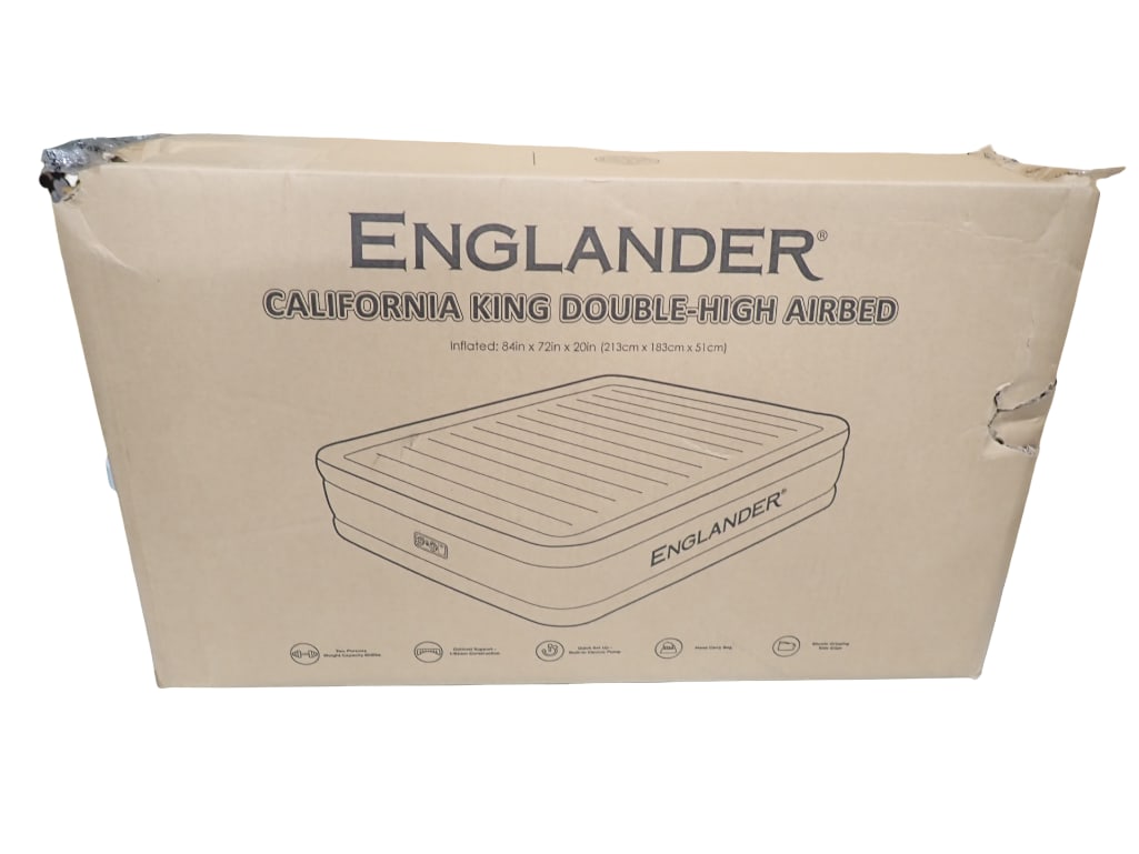 Englander California King Double High Airbed New in Damaged Box (1 of 5)