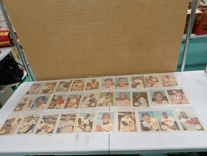 Vintage Large Size Baseball Cards including Many stars like Mickey Mantel, Don Drysdale, Hank Aaron,: Vintage Large Size Baseball Cards including Many stars like Mickey Mantel, Don Drysdale, Hank Aaron, etc.&#160; These are the large one sided cards from Topps  All pictures are considered part of the