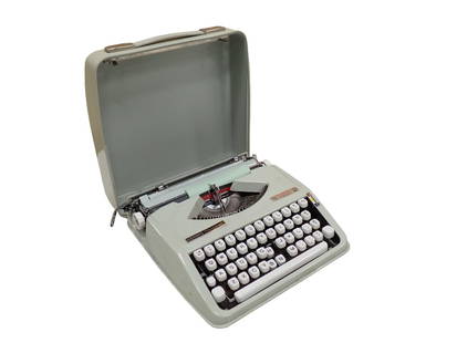 Vintage Hermes Rocket Portable Manual Typewriter - it works: Vintage Hermes Rocket Portable Manual Typewriter Condition: it works All pictures are considered part of the description and should be examined carefully by bidders. Live Auctioneers is now offering